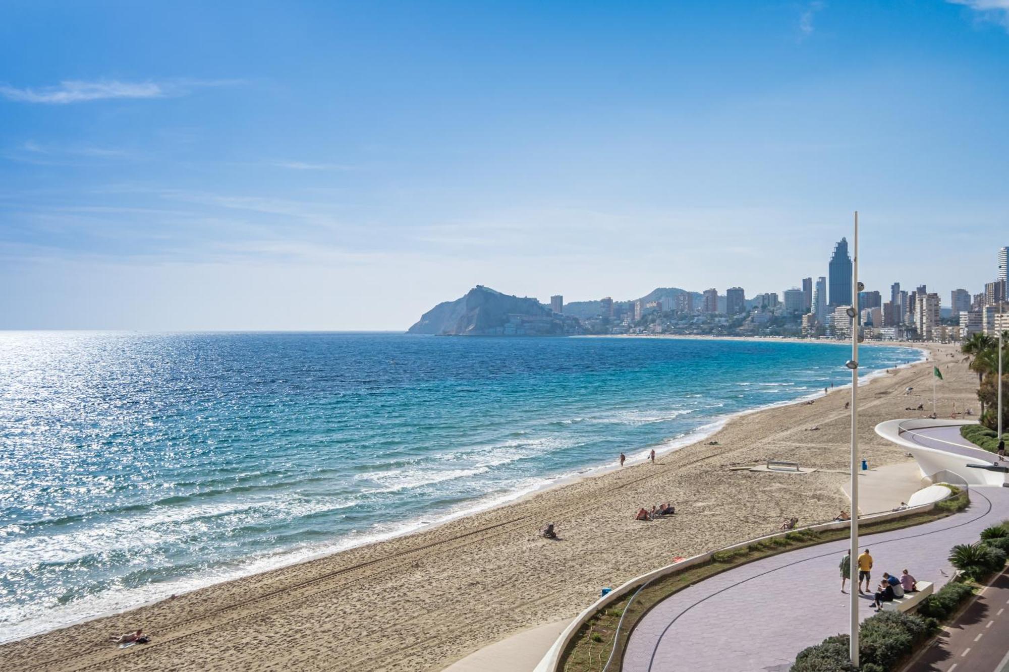 Benibeach 3-2-B Apartment Poniente Beach Benidorm Bagian luar foto