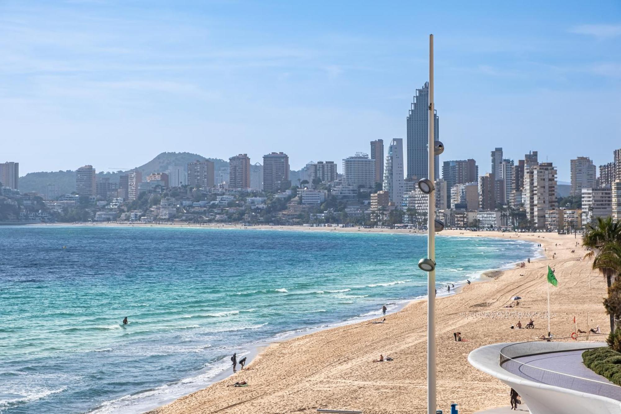 Benibeach 3-2-B Apartment Poniente Beach Benidorm Bagian luar foto
